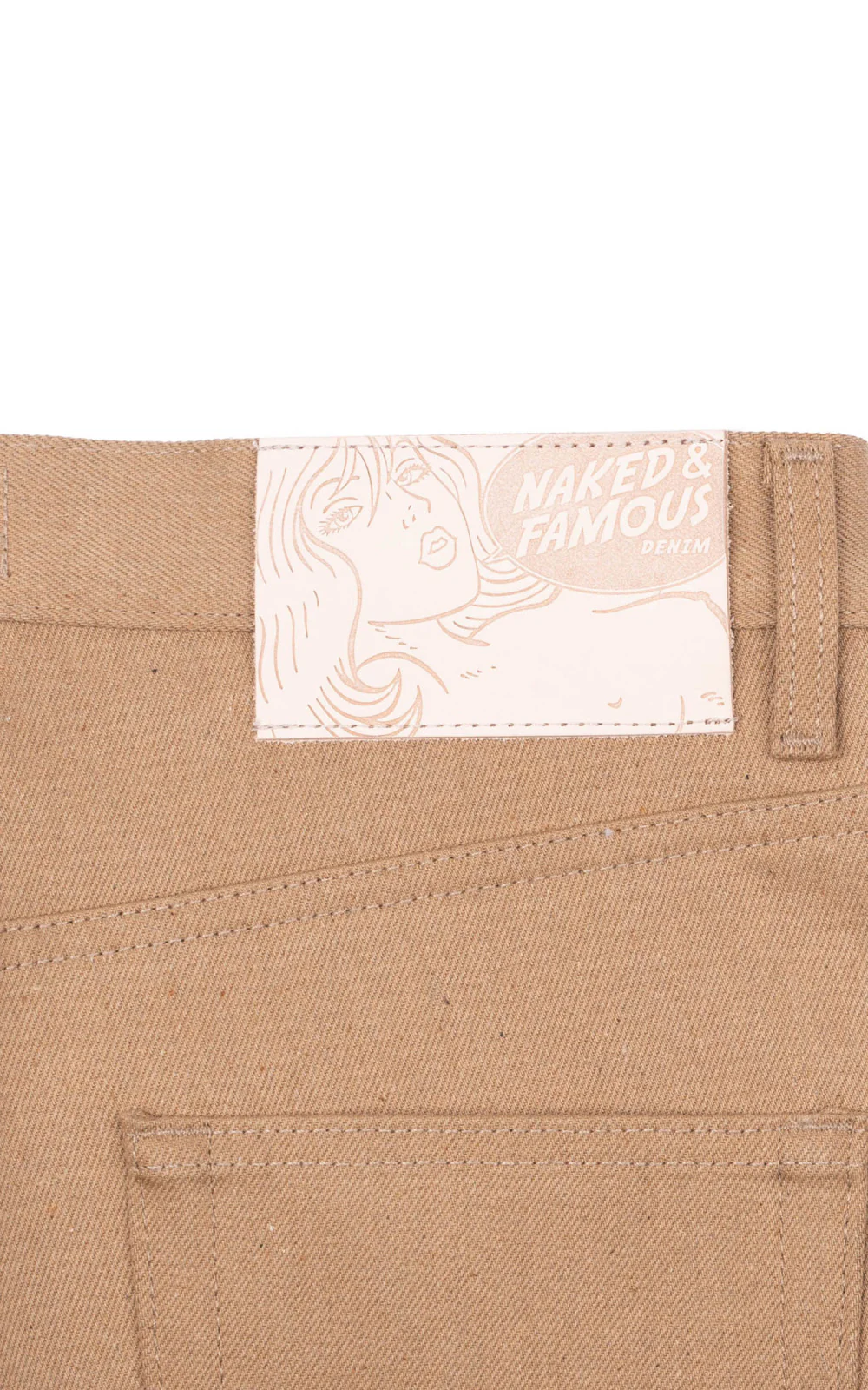 Naked & Famous Denim Easy Guy Brown Fox Selvedge Brown 13oz - Image 9
