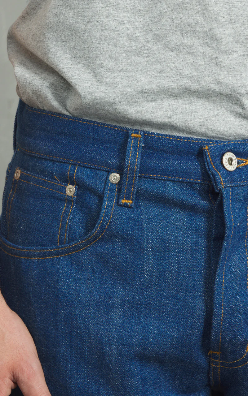 Naked & Famous Denim Easy Guy Oceans Edge Selvedge Blue 13oz - Image 4