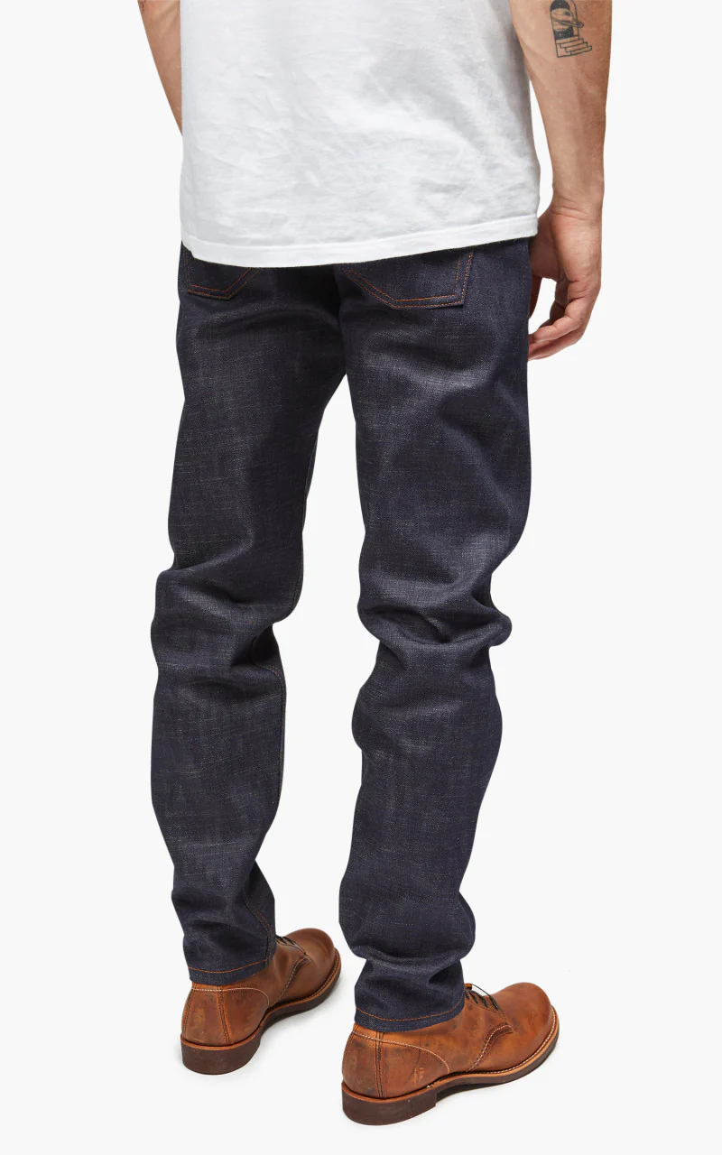 Naked & Famous Denim Easy Guy Perfect Blue Slub Stretch Selvedge - Image 3