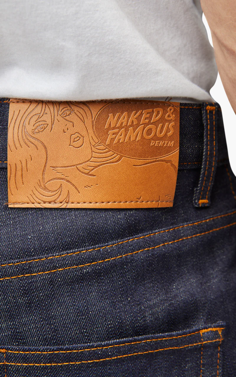Naked & Famous Denim Easy Guy Perfect Blue Slub Stretch Selvedge - Image 4