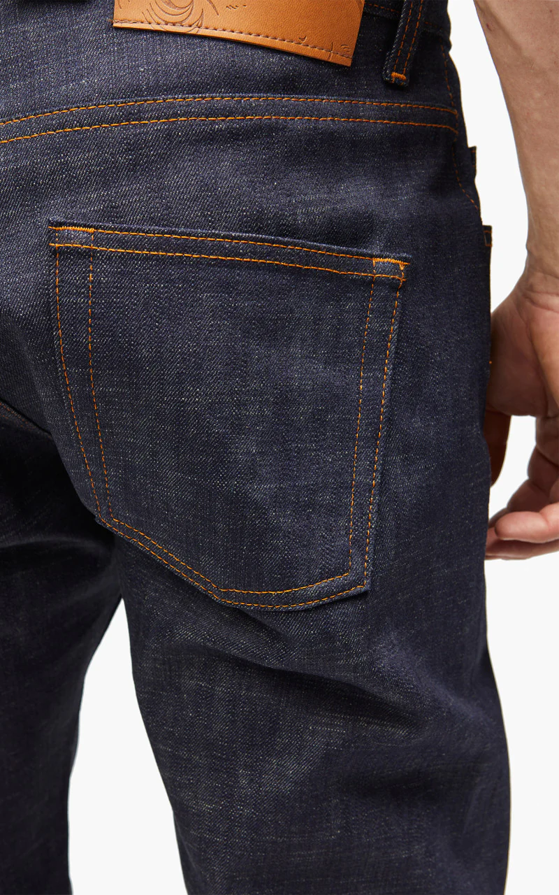 Naked & Famous Denim Easy Guy Perfect Blue Slub Stretch Selvedge - Image 5