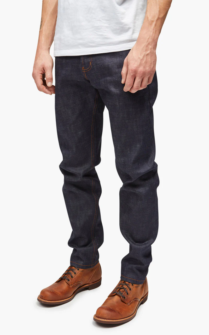 Naked & Famous Denim Easy Guy Perfect Blue Slub Stretch Selvedge - Image 7