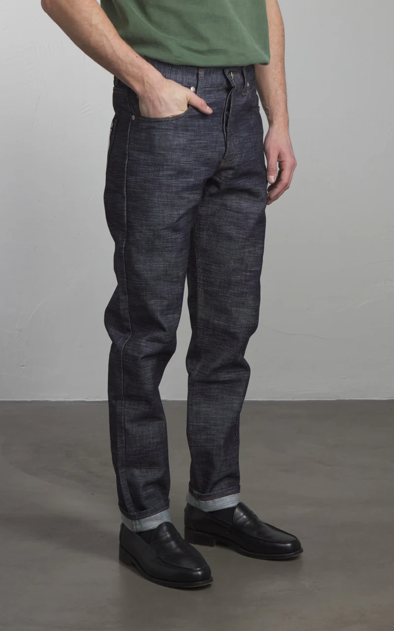 Naked & Famous Denim Easy Guy Revival Frankenstein Denim Indigo 14oz - Image 4