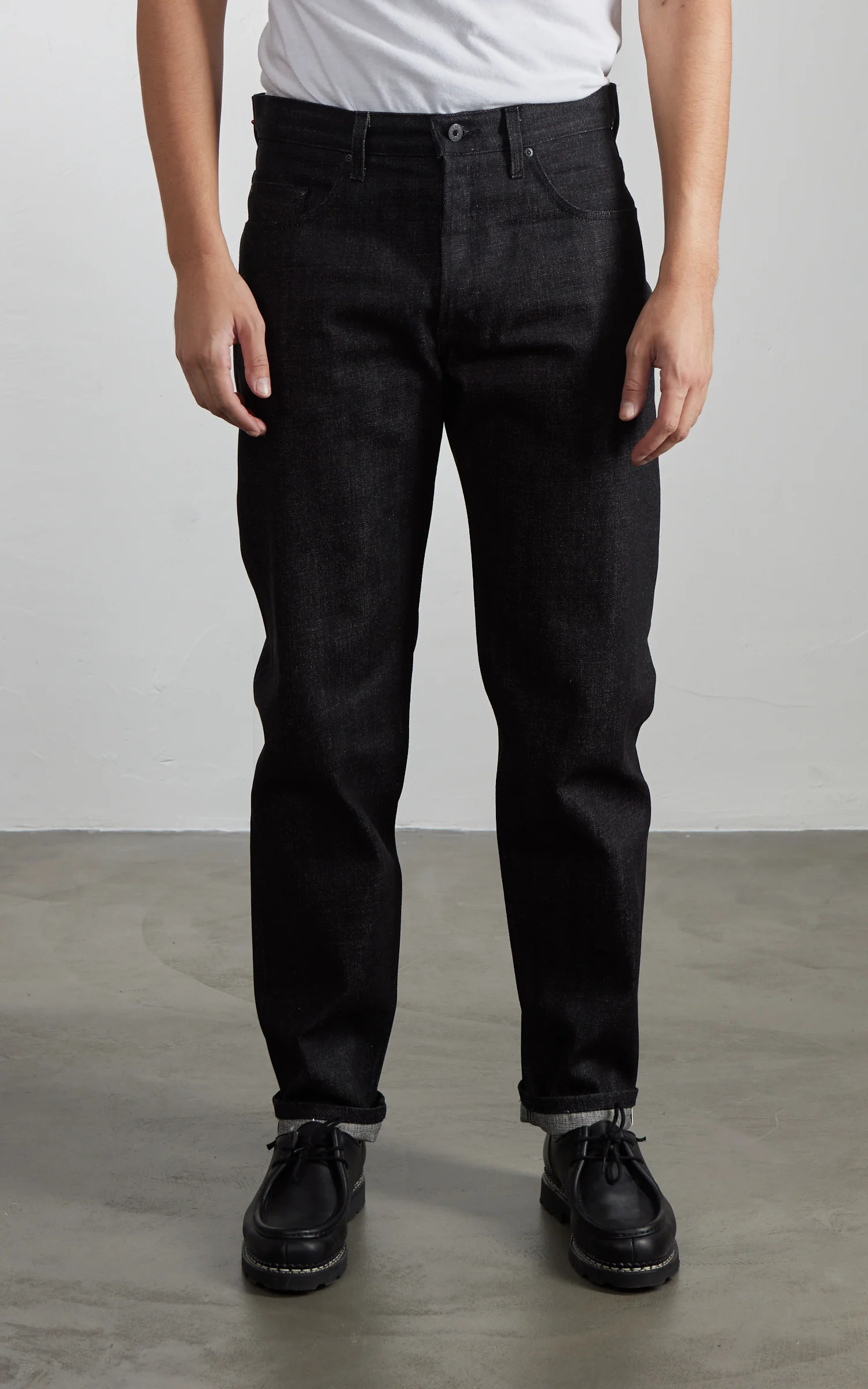 Naked & Famous Denim Easy Guy Yatagarasu Selvedge Black 15oz - Image 2