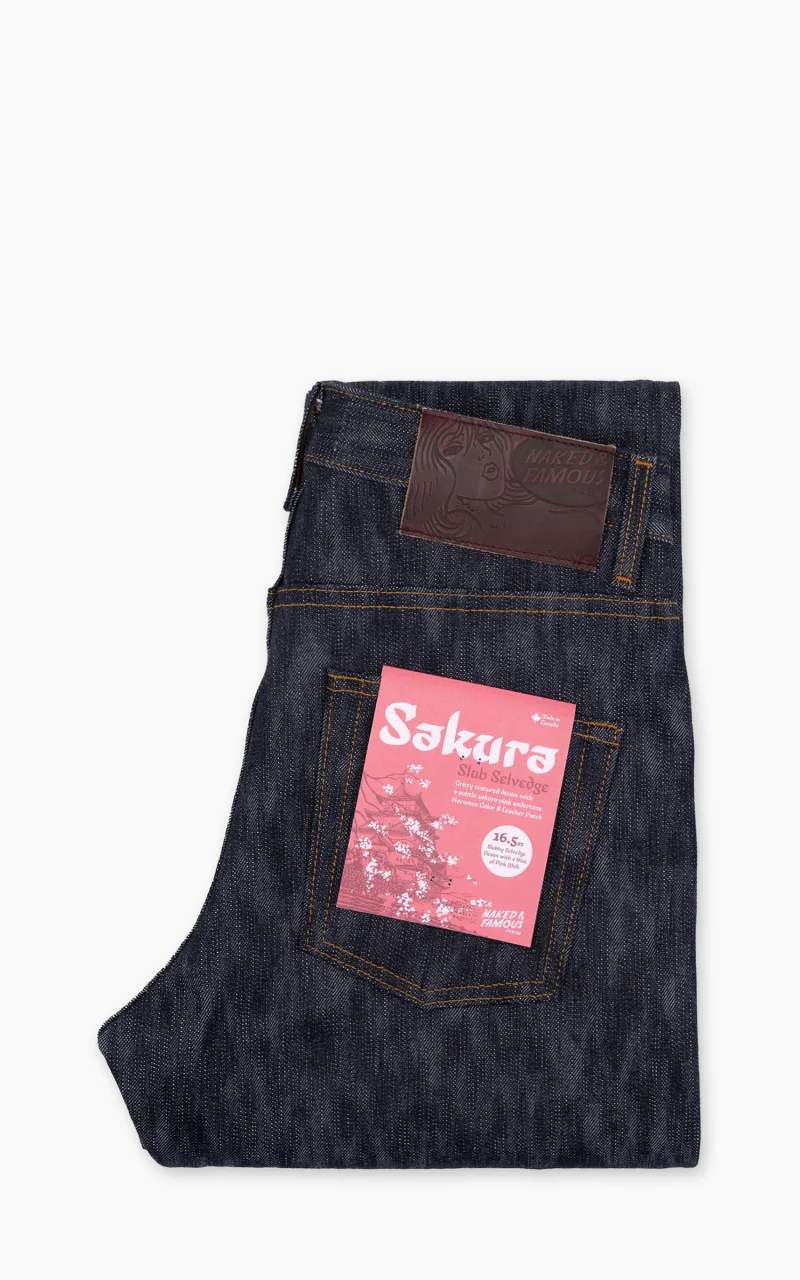 Naked & Famous Denim Easy Guy Sakura Slub Selvedge Indigo 16.5oz