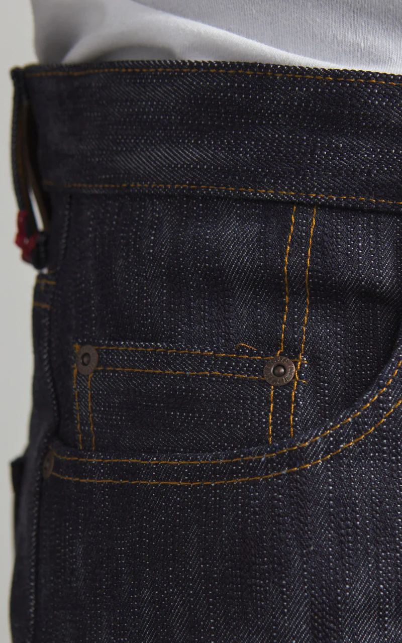 Naked & Famous Denim Easy Guy Sakura Slub Selvedge Indigo 16.5oz - Image 3