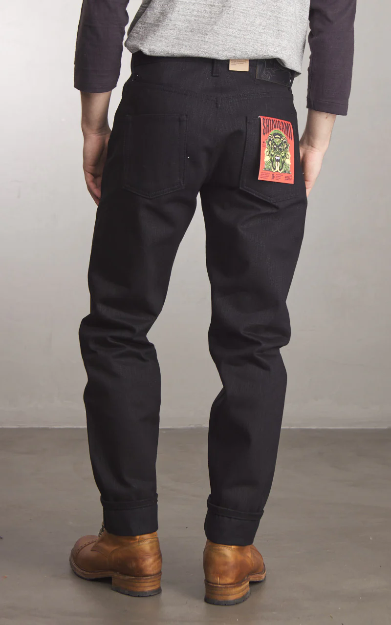 Naked & Famous Denim Easy Guy Shinigami Selvedge Black 18oz - Image 4