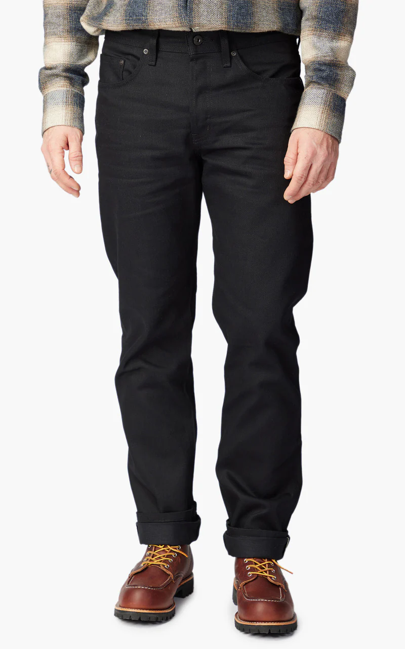 Naked & Famous Denim Easy Guy Solid Black Selvedge Black 13oz - Image 3