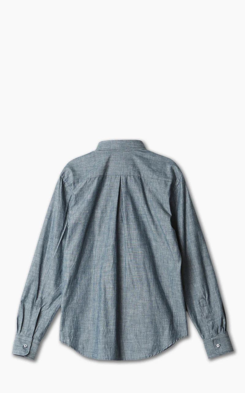 Naked & Famous Denim Easy Shirt Chambray Rinsed Blue 5oz - Image 3
