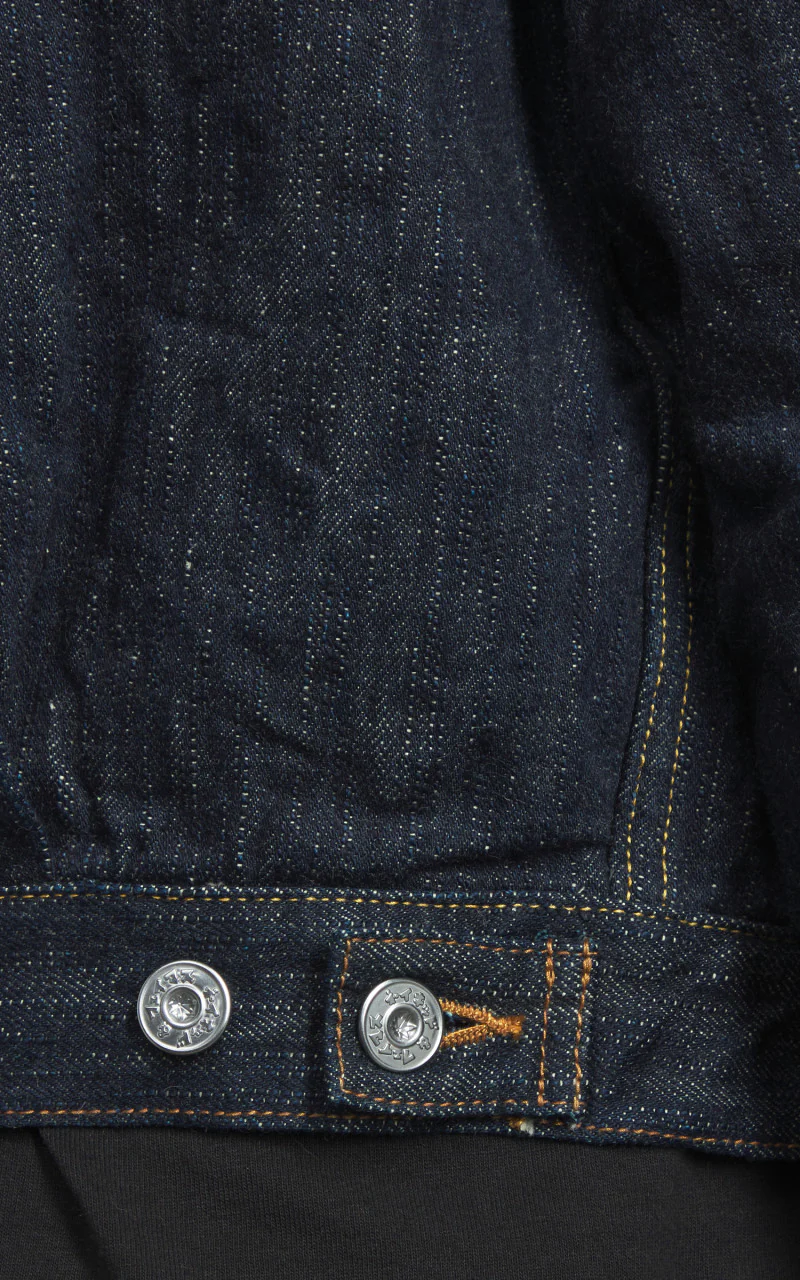 Naked & Famous Denim Heritage Denim Jacket MIJ12 Aomidori Selvedge 16oz - Image 10