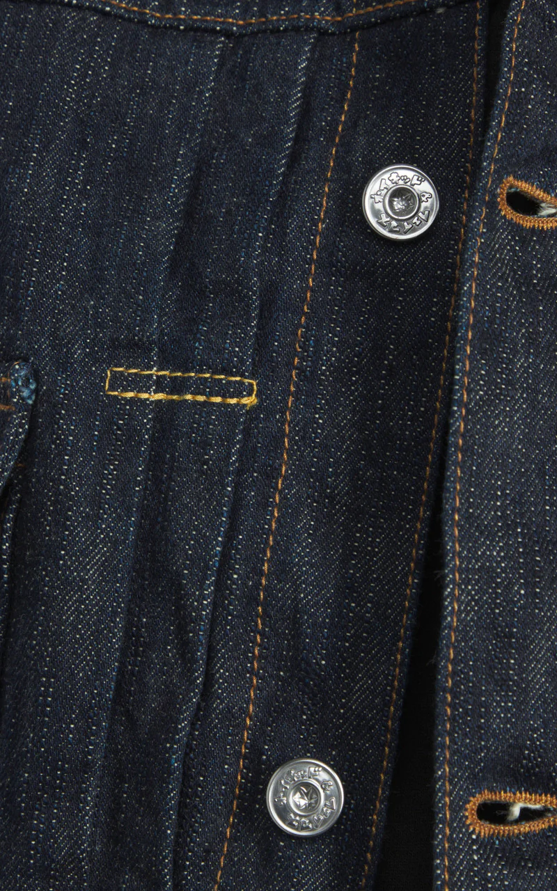 Naked & Famous Denim Heritage Denim Jacket MIJ12 Aomidori Selvedge 16oz - Image 8