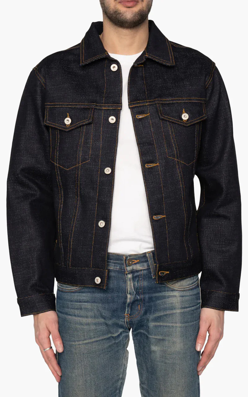 Naked & Famous Denim Jacket Elephant 11S Grandrelle Stretch 20oz - Image 2