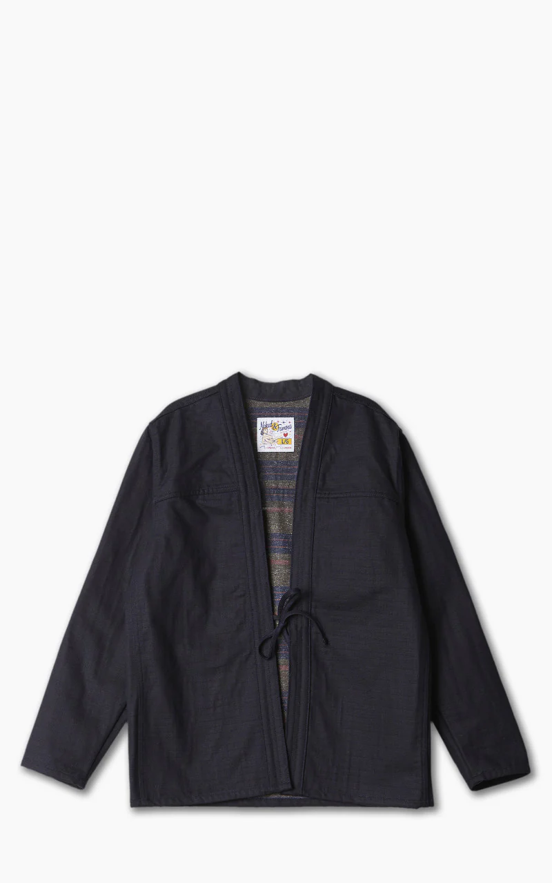 Naked & Famous Denim Kimono Shirt Blanket Lined Indigo 14.5oz
