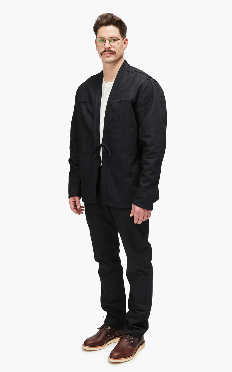 Naked & Famous Denim Kimono Shirt Blanket Lined Indigo 14.5oz - Image 4