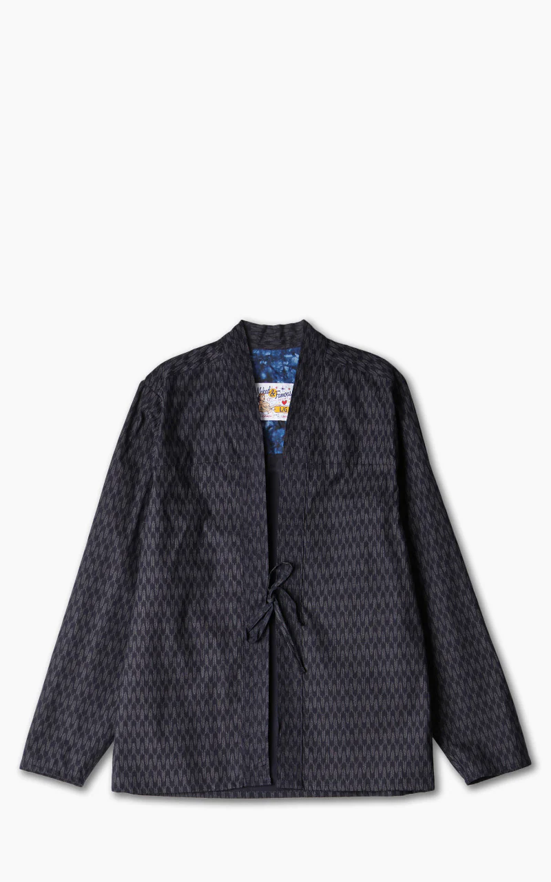 Naked & Famous Denim Kimono Shirt Kimono Arrows Indigo