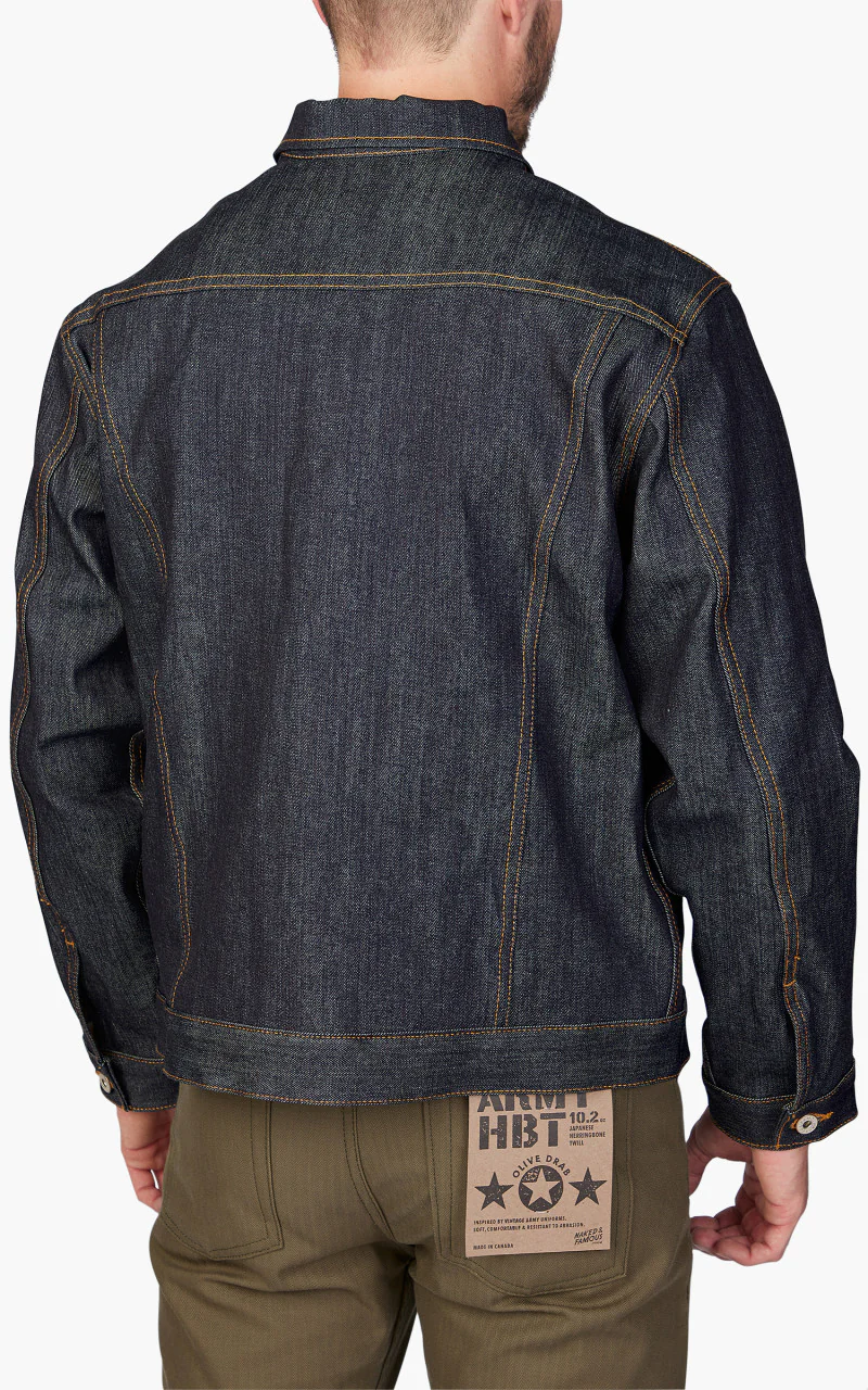 Naked & Famous Denim Lined Denim Jacket LHT Selvedge Indigo - Image 5