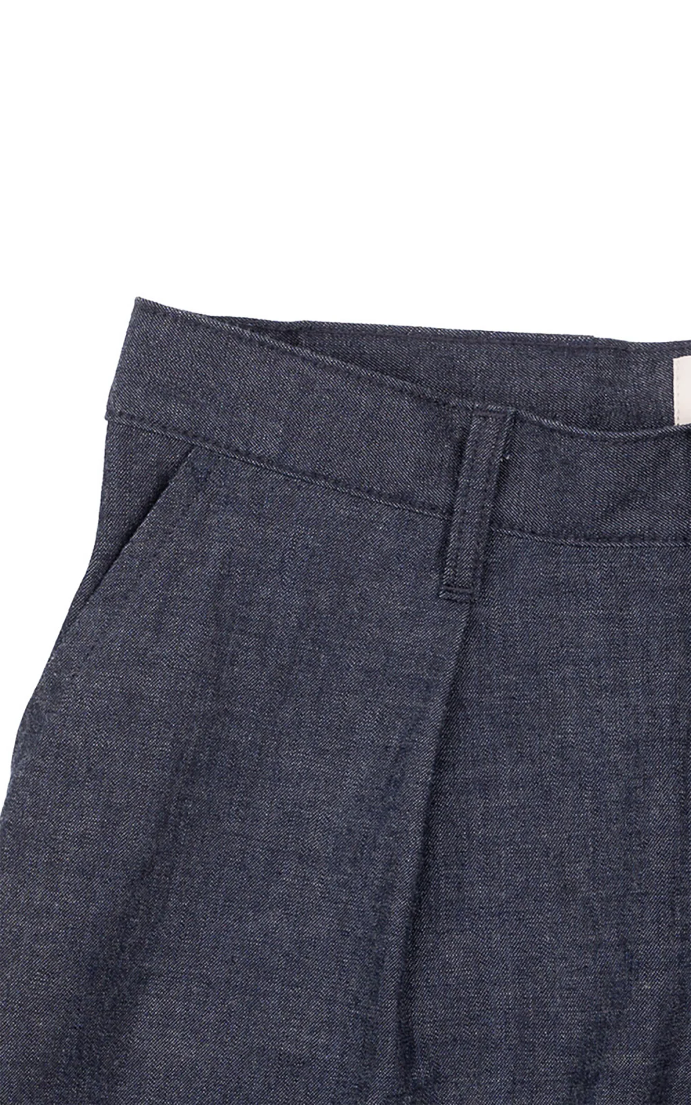 Naked & Famous Denim Pleated Trouser Rinsed Denim Indigo 10oz - Image 4