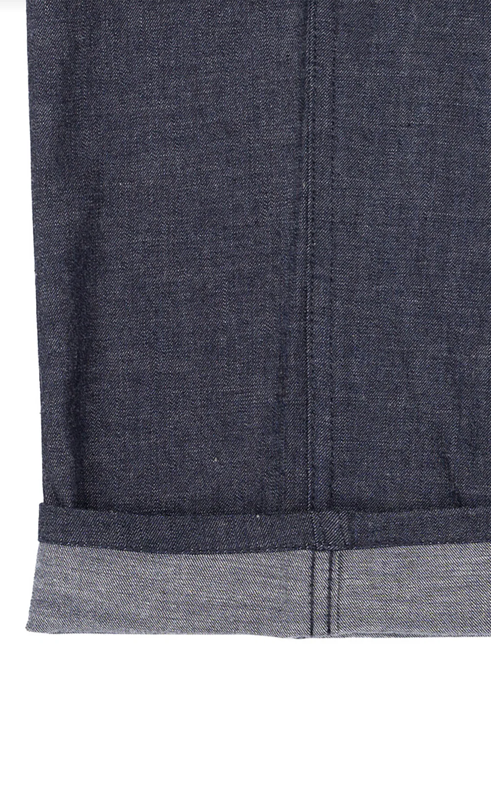 Naked & Famous Denim Pleated Trouser Rinsed Denim Indigo 10oz - Image 8
