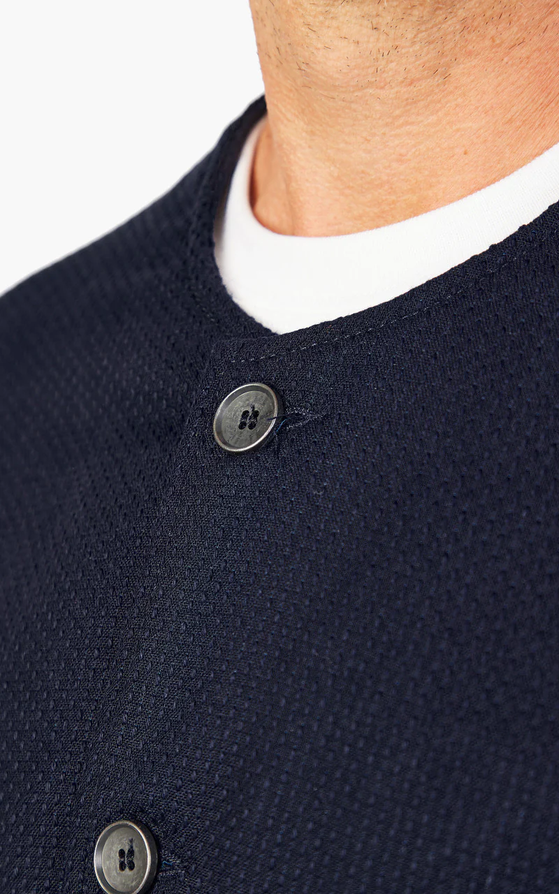 Naked & Famous Denim Smart Jacket Sashiko Double Gauze Indigo - Image 5