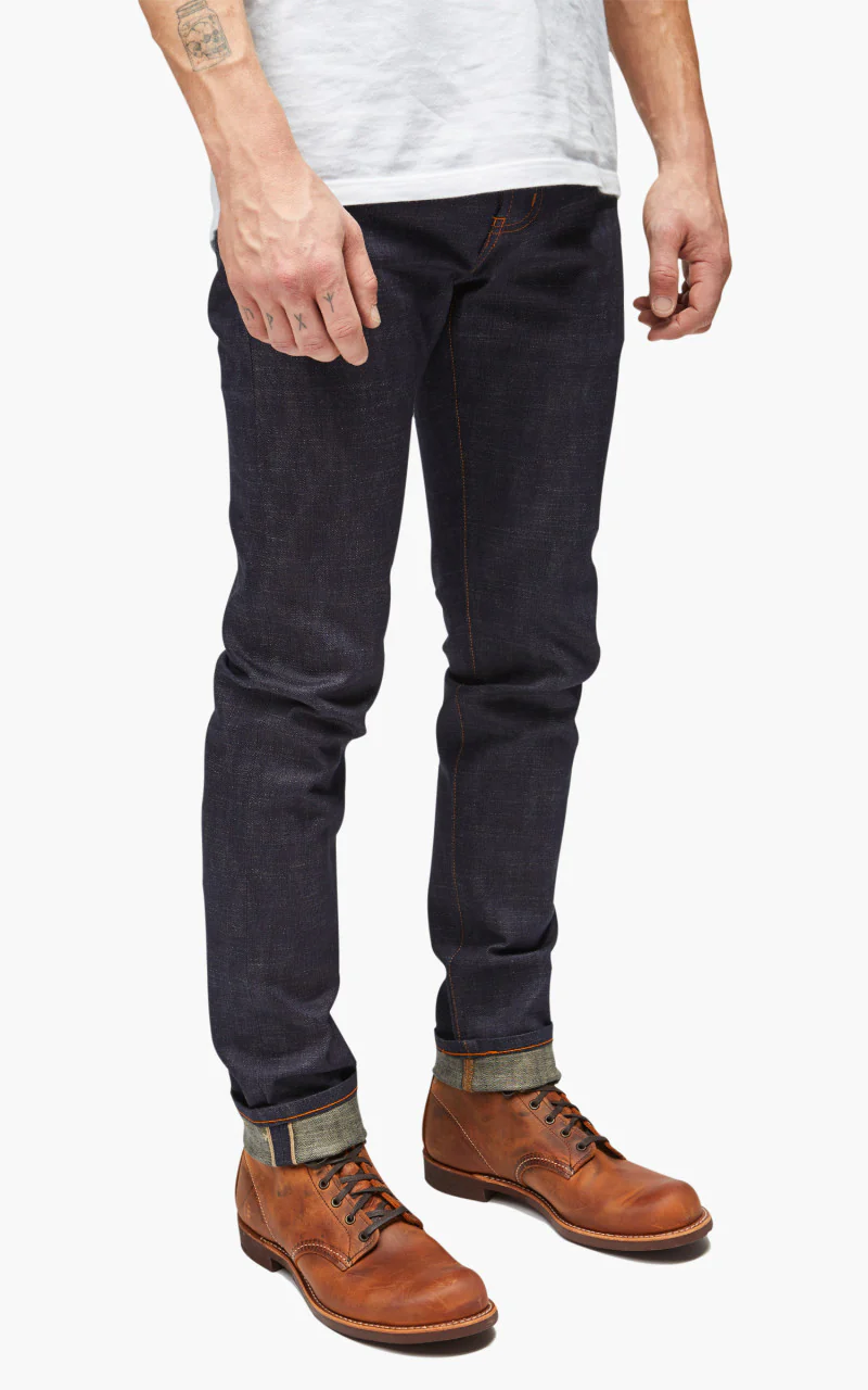 Naked & Famous Denim Super Guy Perfect Blue Slub Stretch Selvedge - Image 8