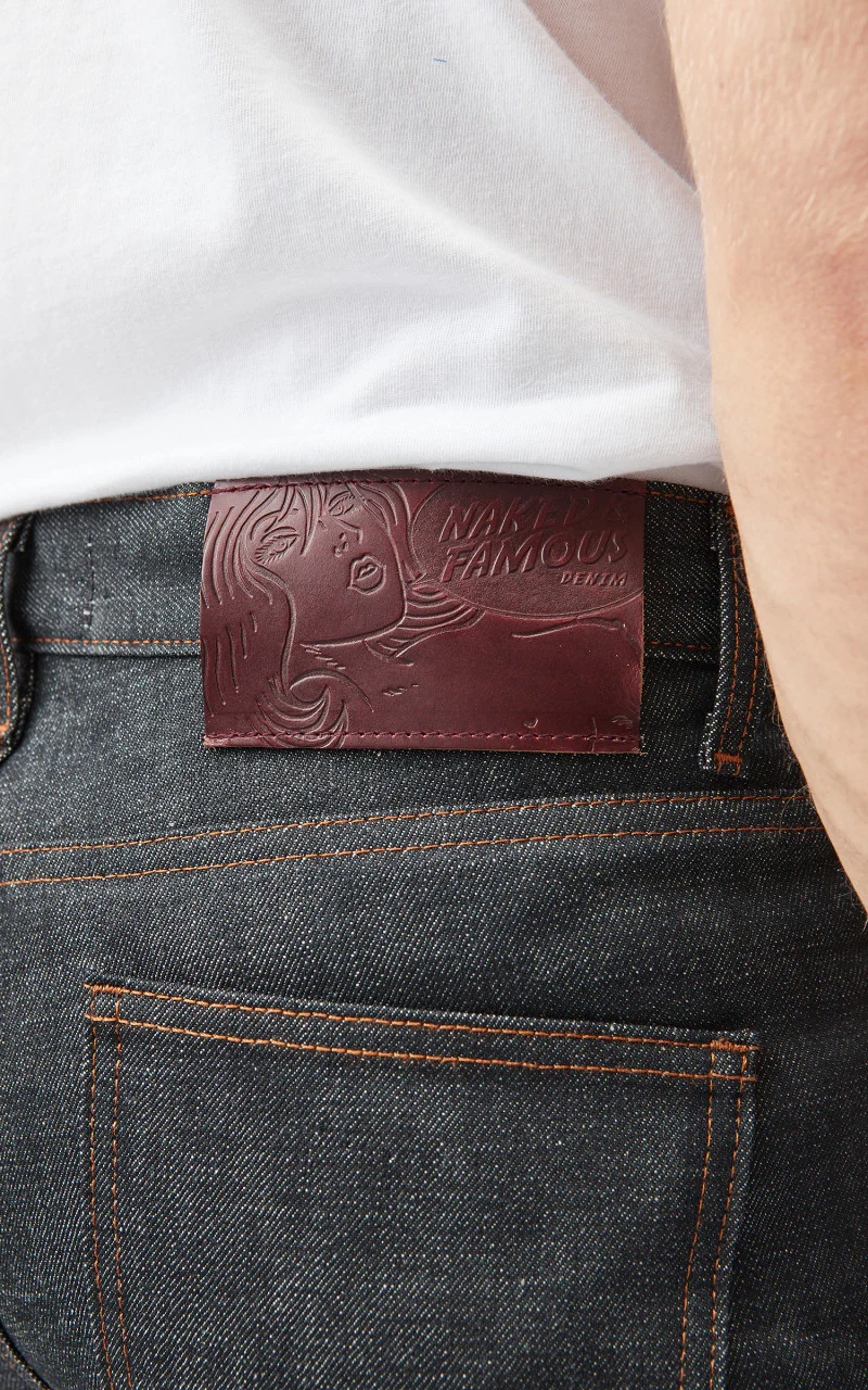 Naked & Famous Denim Super Guy Red Gradient Core Selvedge Denim 12.5oz - Image 5