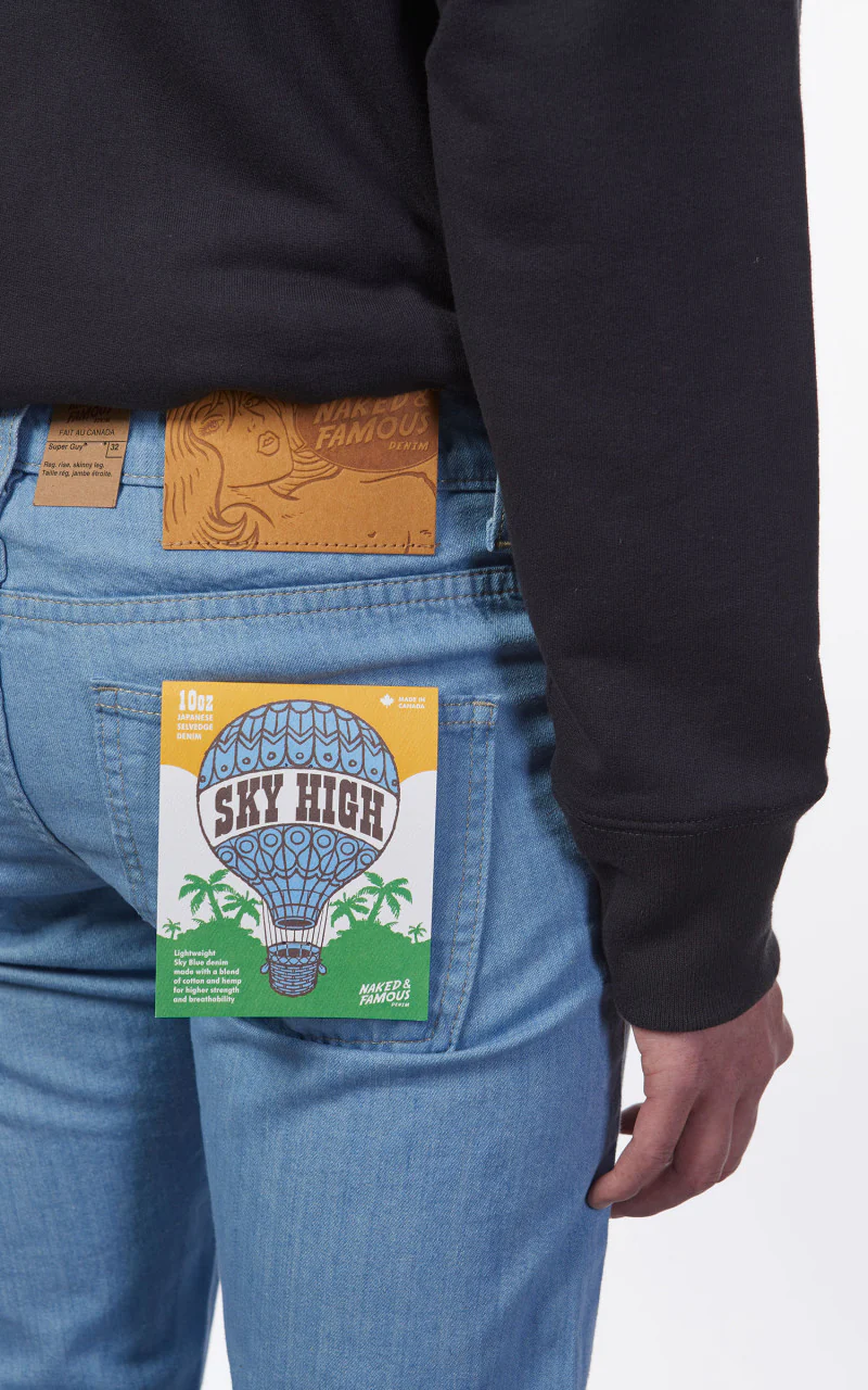 Naked & Famous Denim Super Guy Sky High Selvedge 10oz - Image 7
