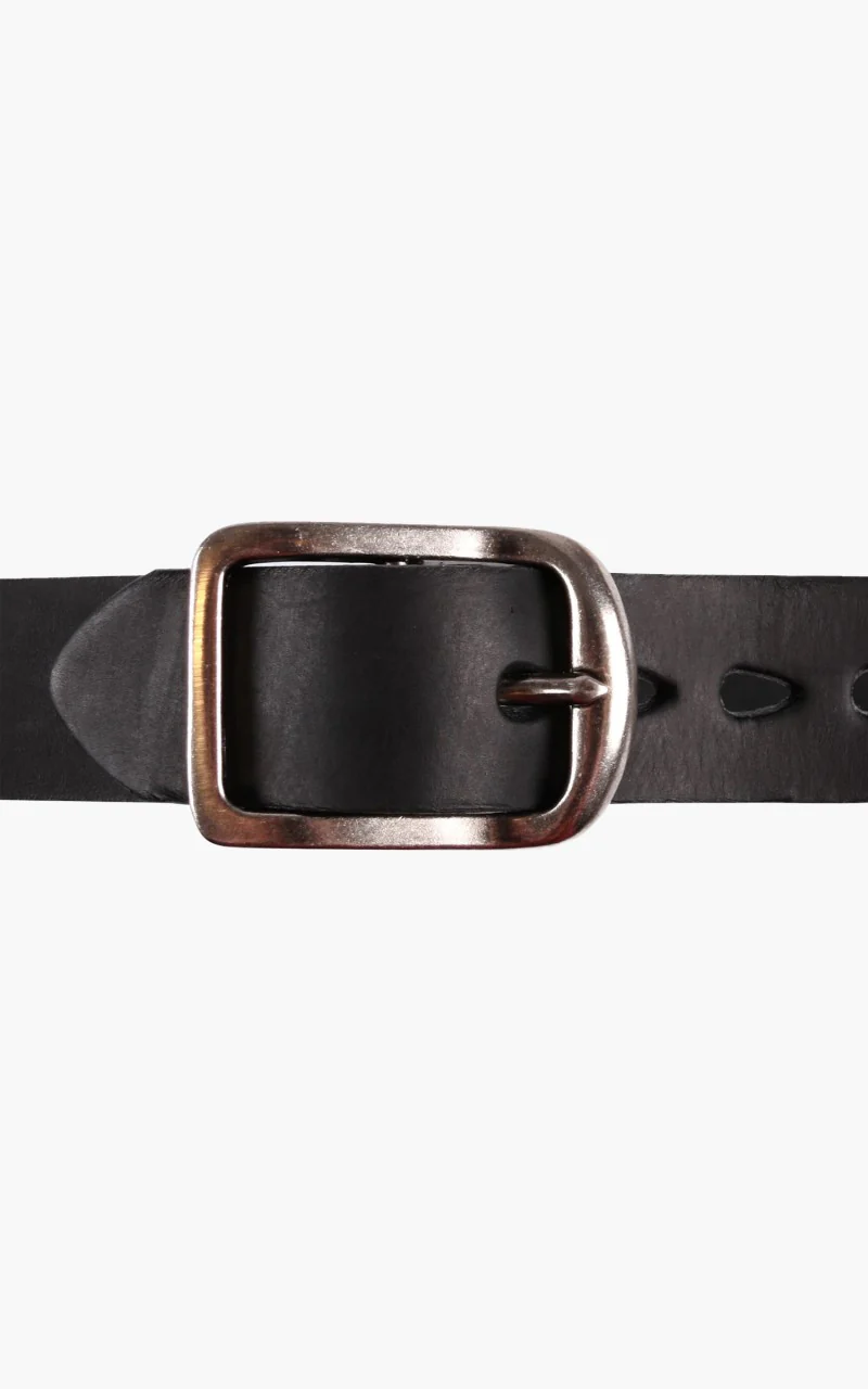 Naked & Famous Denim Thick Belt Bovine Leather 7mm Black - Image 5