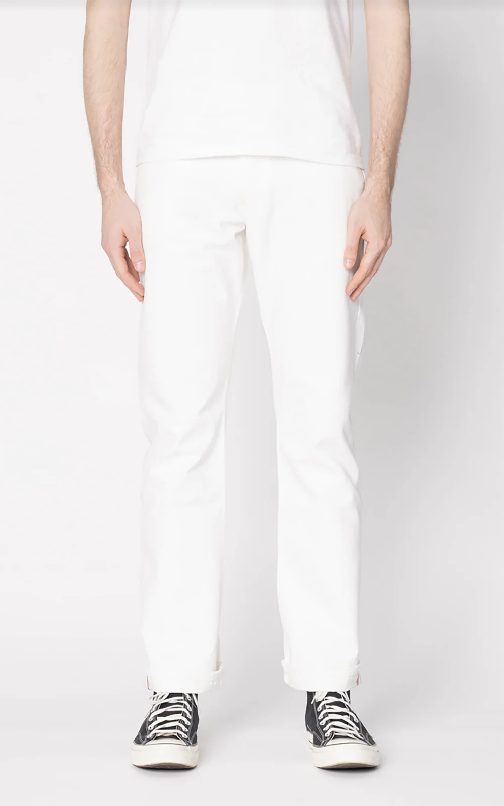 Naked & Famous Denim True Guy Iceberg Selvedge White 15oz - Image 2