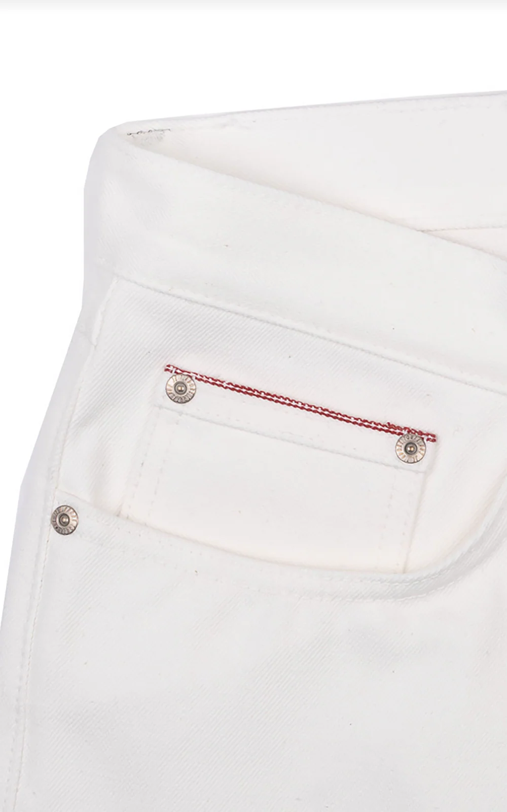 Naked & Famous Denim True Guy Iceberg Selvedge White 15oz - Image 3