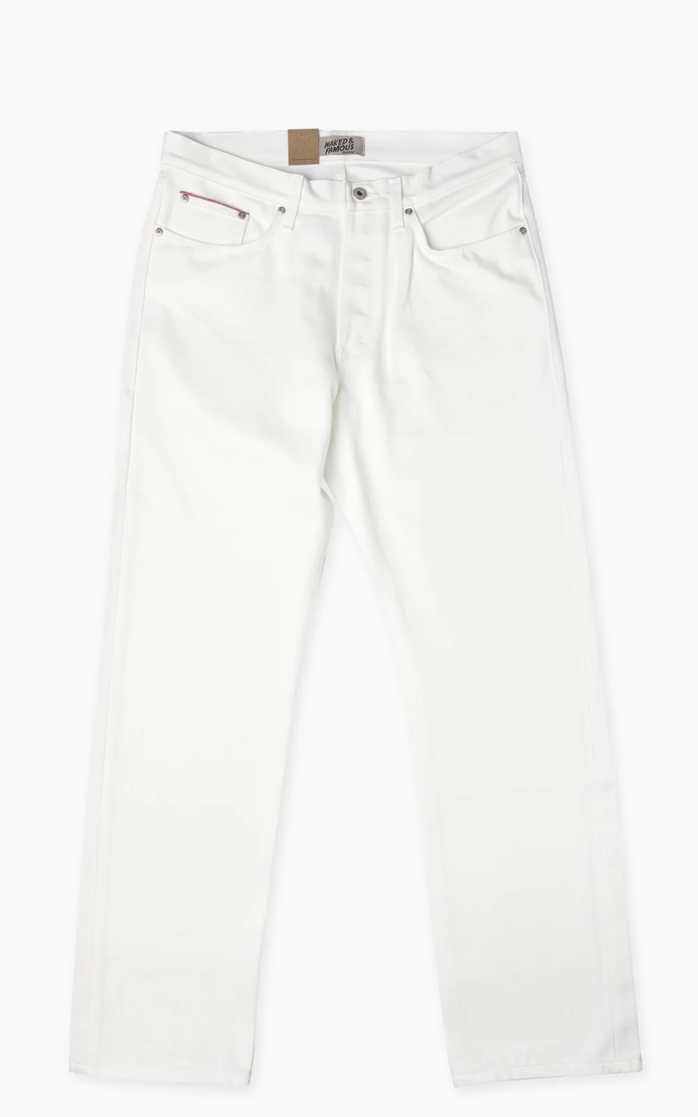 Naked & Famous Denim True Guy Iceberg Selvedge White 15oz - Image 5