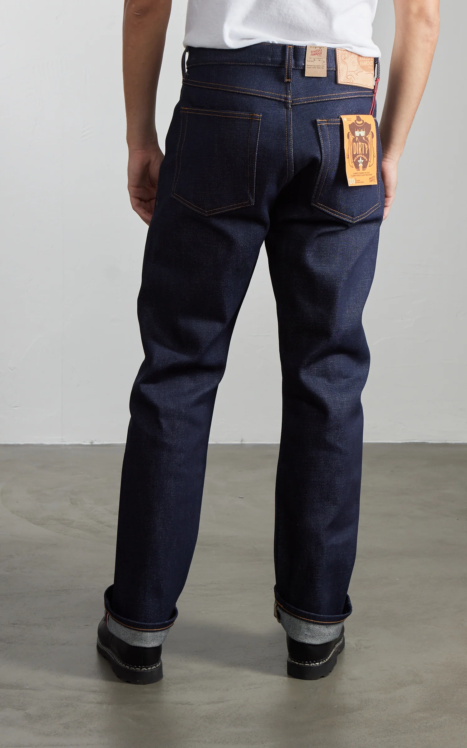 Naked & Famous Denim True Guy Elephant 14 - Dirty Elephant Selvedge Indigo 20oz - Image 5