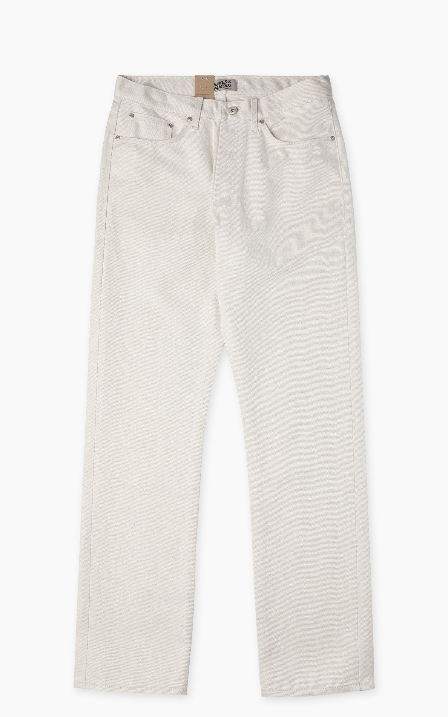 Naked & Famous Denim True Guy Tabi Selvedge Off White 11.5oz - Image 3