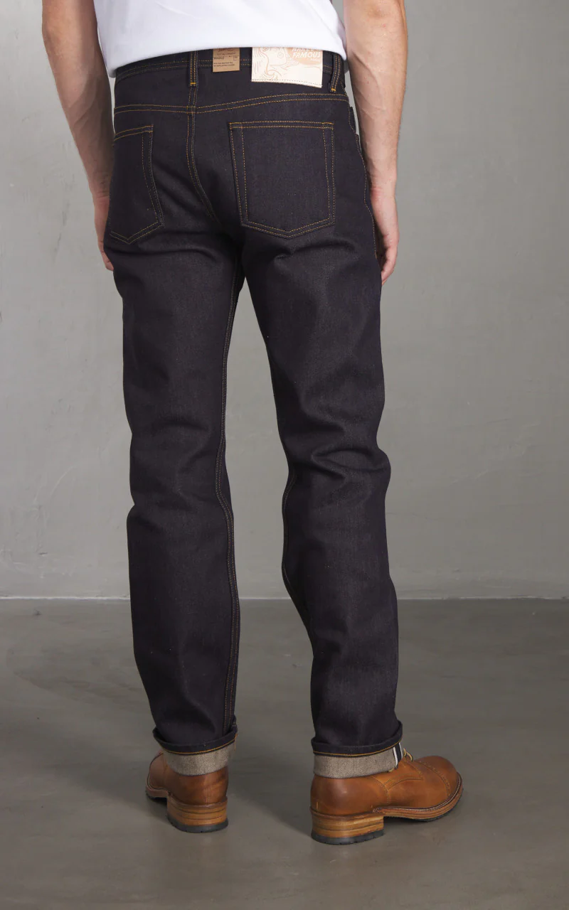 Naked & Famous Denim Weird Guy All Natural Foxfibre® Selvedge Indigo 15oz - Image 4