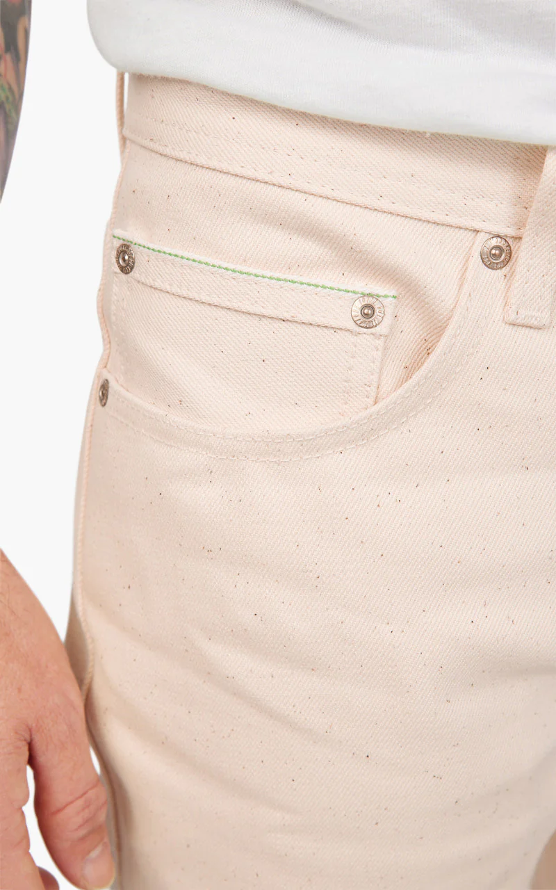 Naked & Famous Denim Weird Guy All Natural Organic Cotton Ecru - Image 5