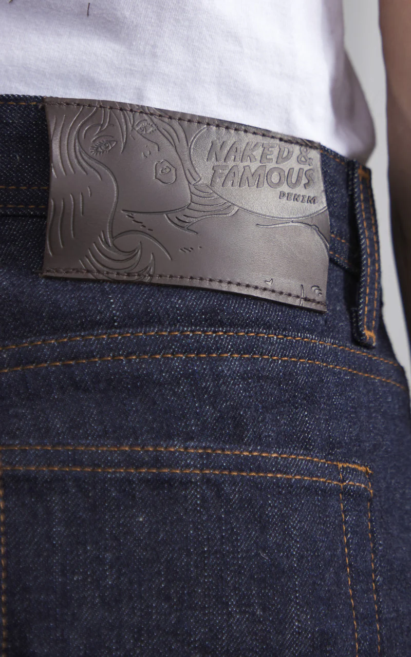 Naked & Famous Denim Weird Guy Blue Wave Selvedge 12.5oz - Image 7