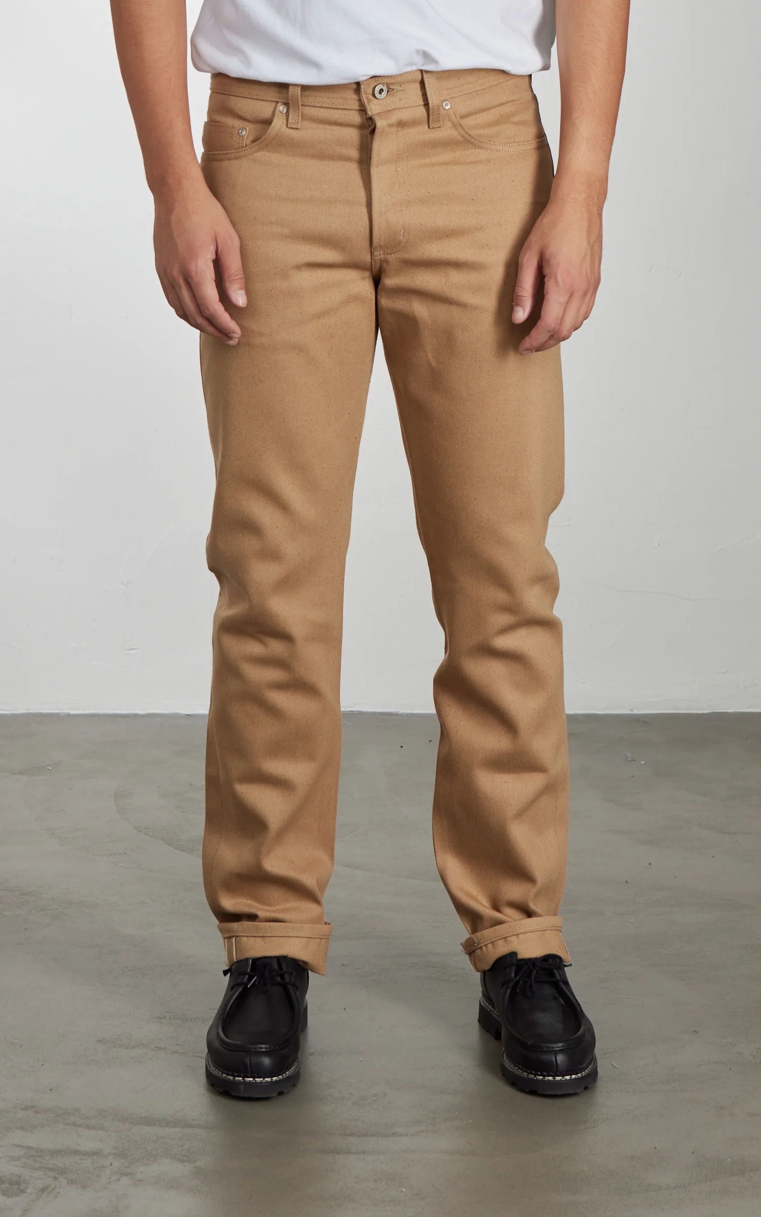 Naked & Famous Denim Weird Guy Brown Fox Selvedge Brown 13oz - Image 2