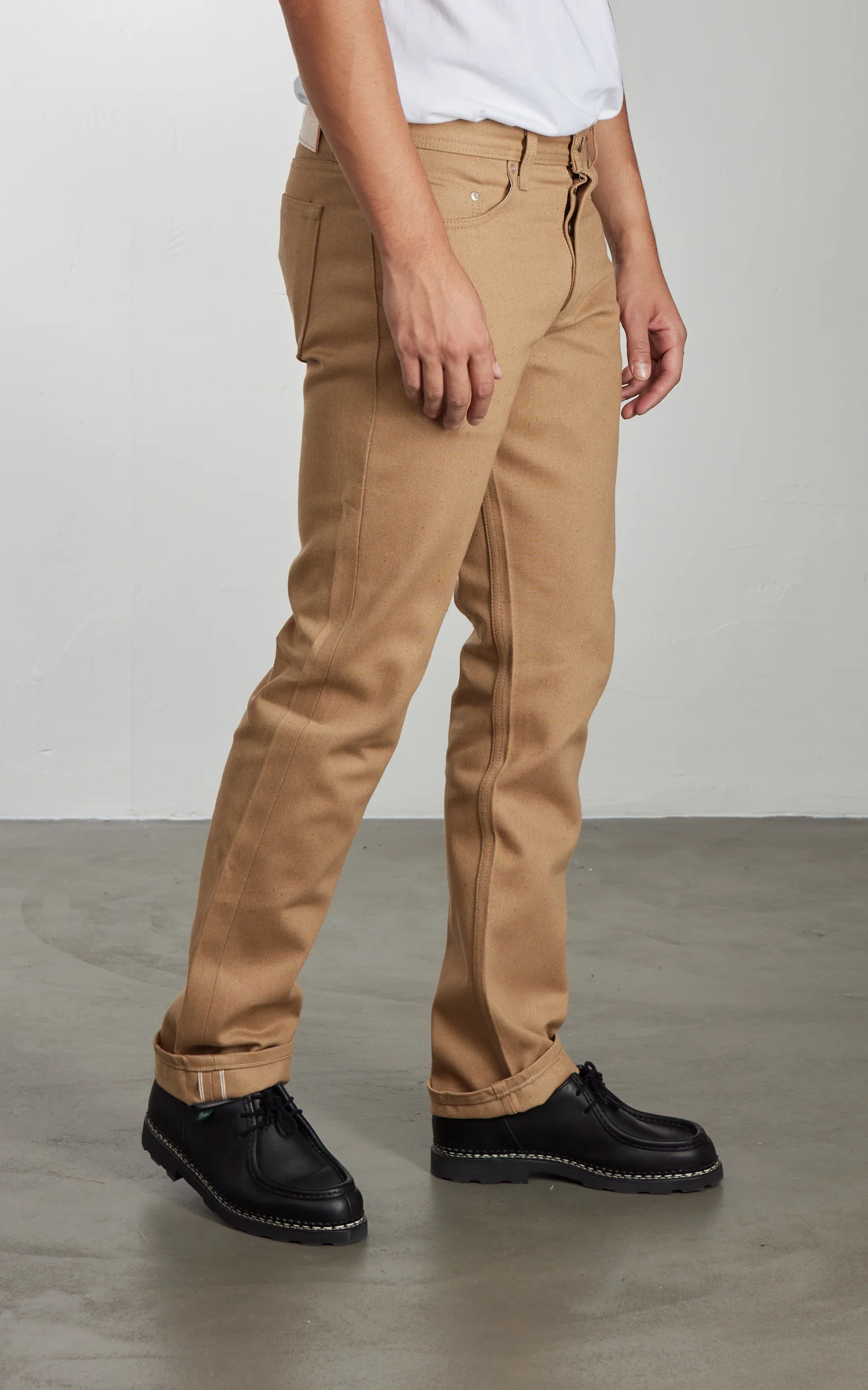Naked & Famous Denim Weird Guy Brown Fox Selvedge Brown 13oz - Image 5