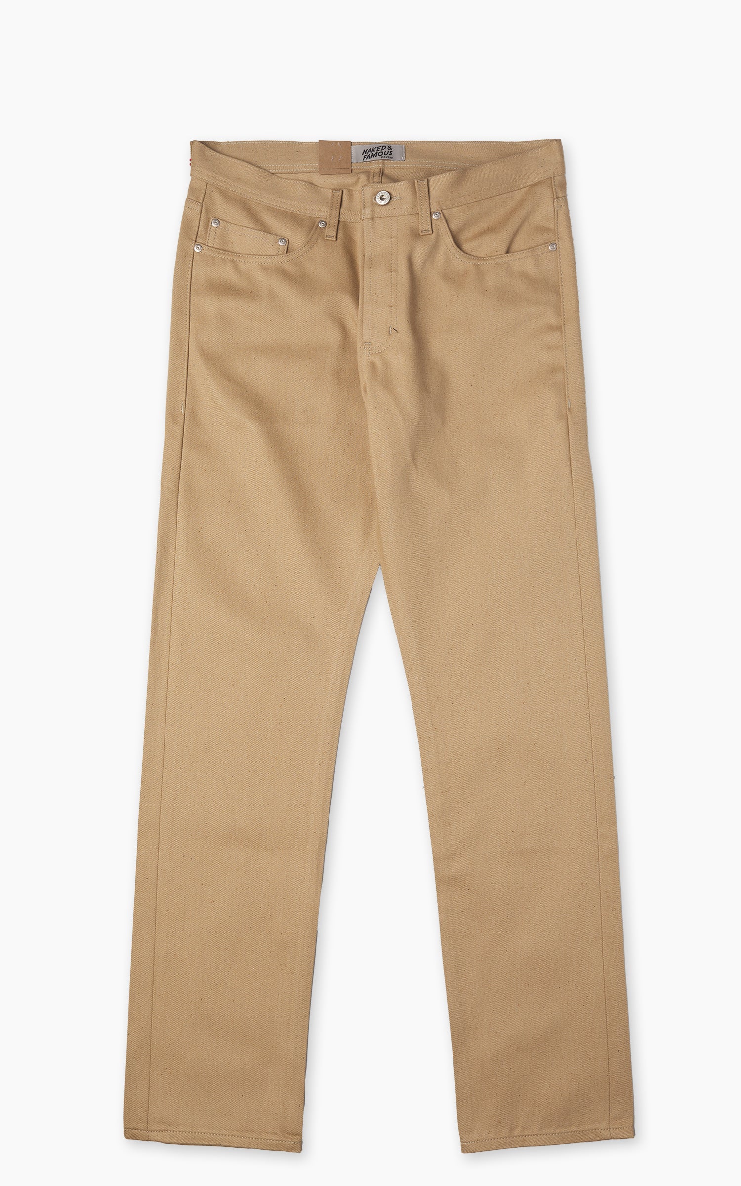 Naked & Famous Denim Weird Guy Brown Fox Selvedge Brown 13oz - Image 6