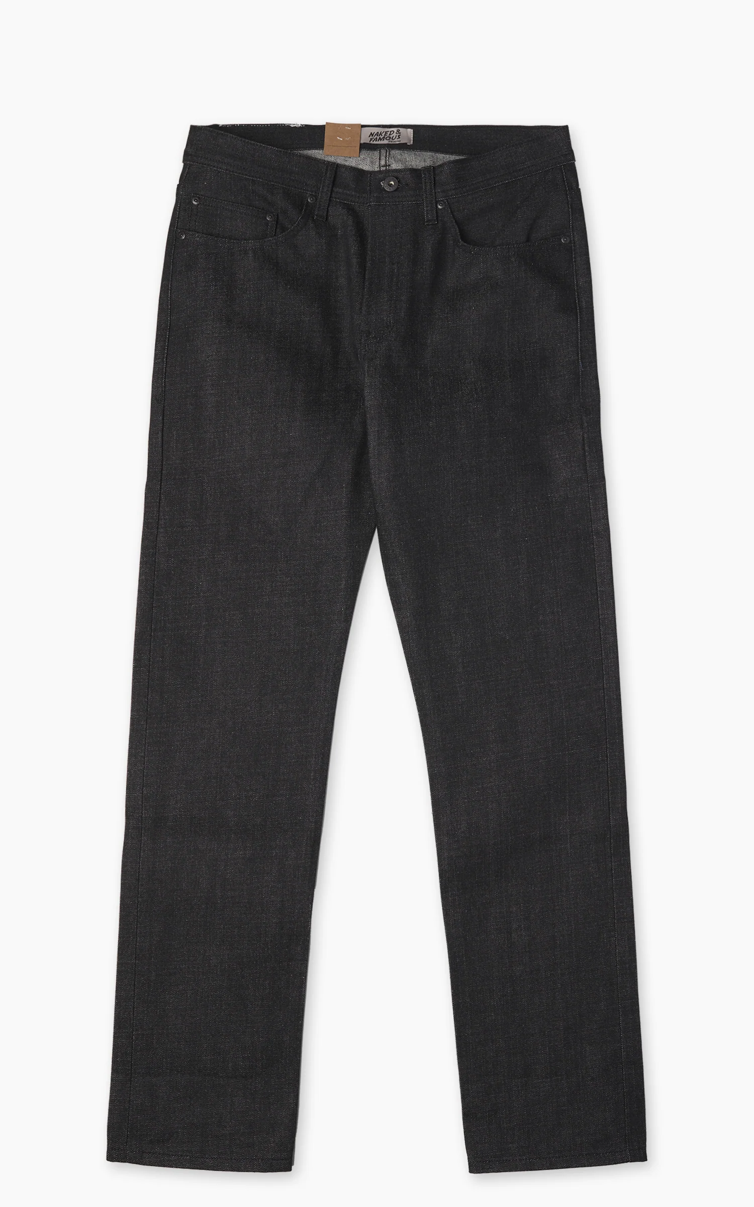 Naked & Famous Denim Weird Guy Yatagarasu Selvedge Black 15oz - Image 2