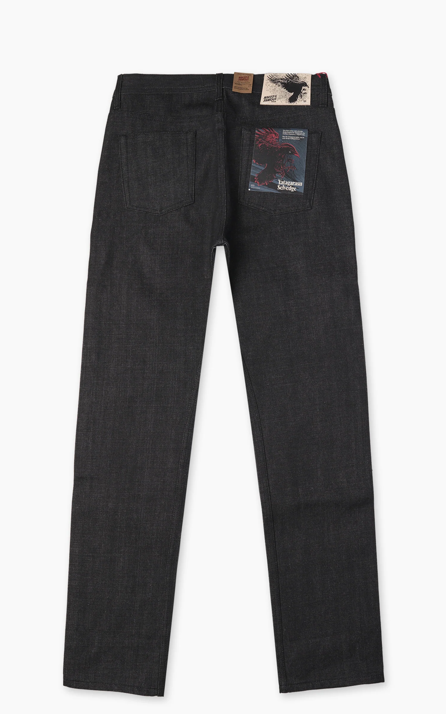 Naked & Famous Denim Weird Guy Yatagarasu Selvedge Black 15oz - Image 5