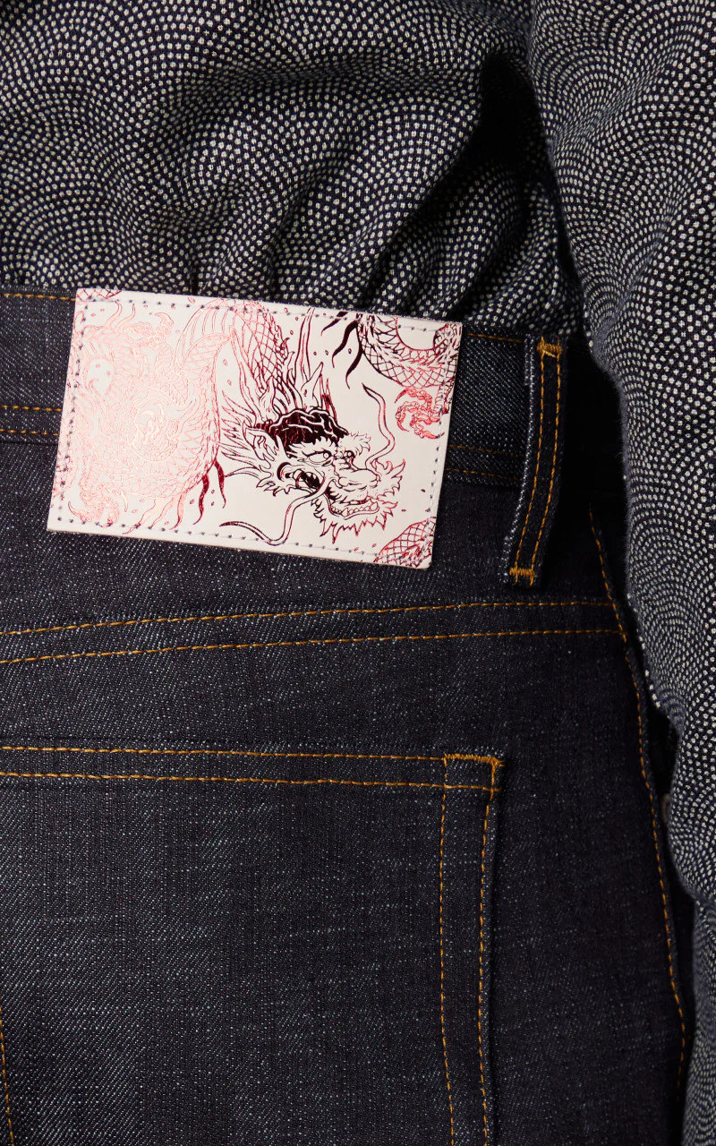 Naked & Famous Denim Weird Guy Chinese New Year Indigo - Image 4