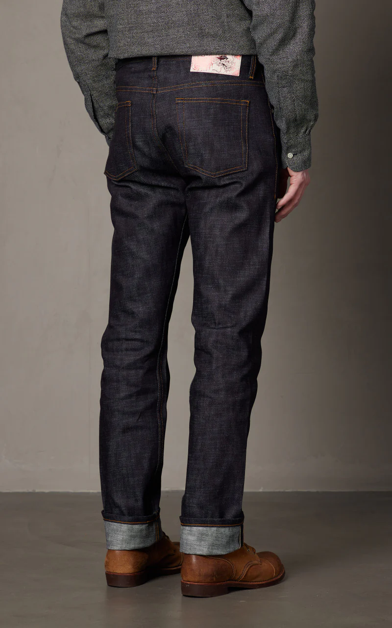 Naked & Famous Denim Weird Guy Chinese New Year Indigo - Image 6