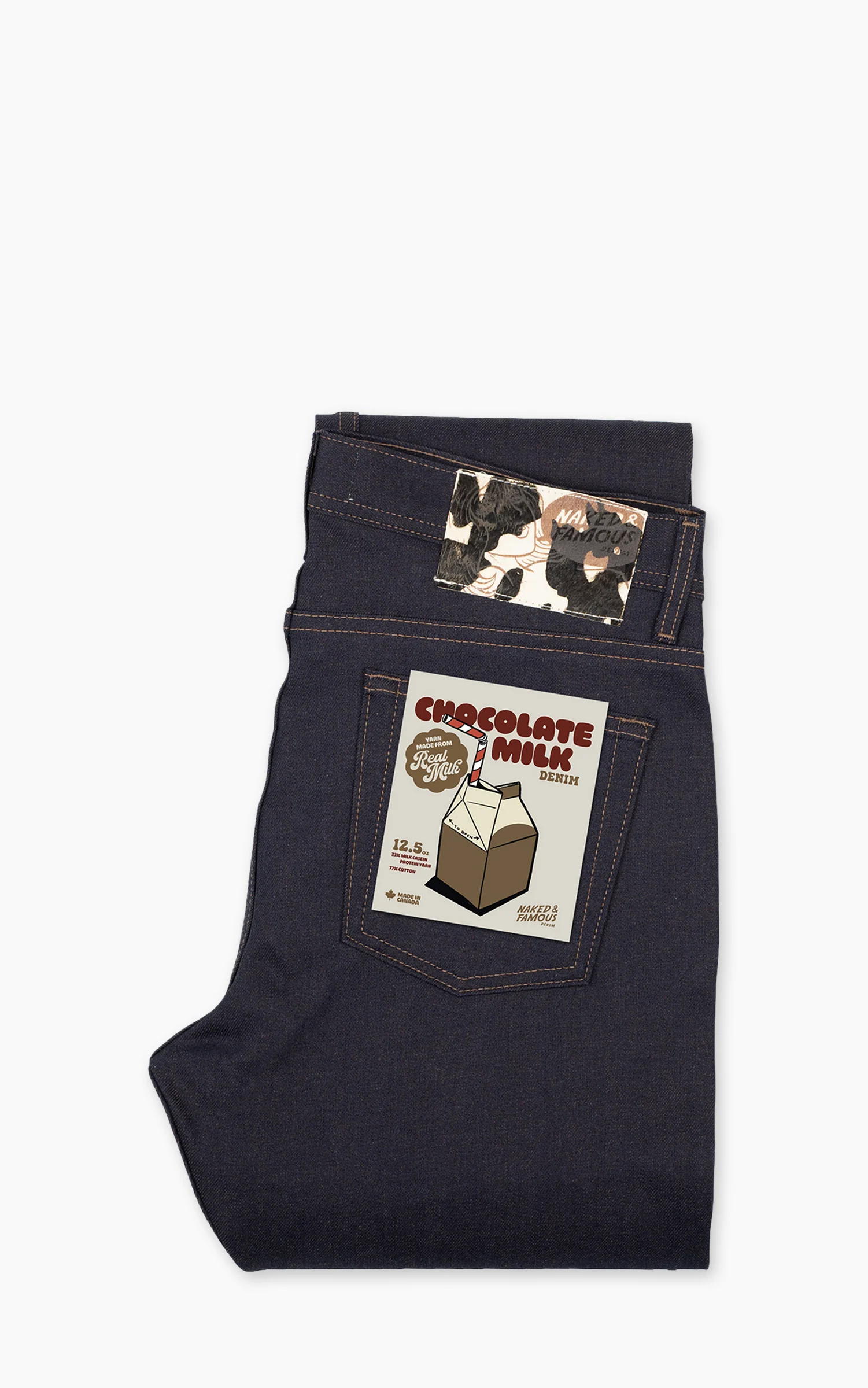 Naked & Famous Denim Weird Guy Chocolate Milk Selvedge Indigo 12.5oz
