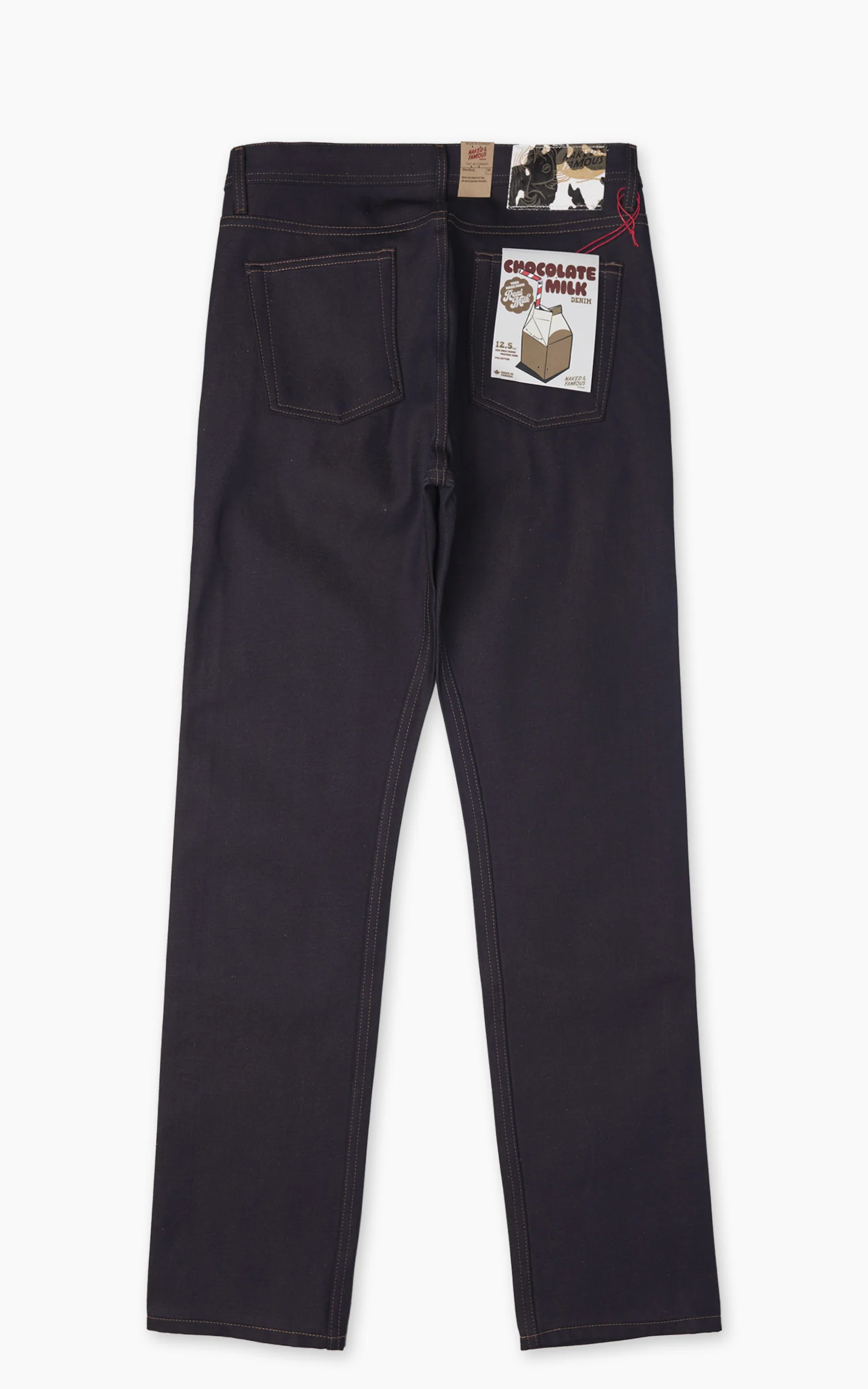 Naked & Famous Denim Weird Guy Chocolate Milk Selvedge Indigo 12.5oz - Image 3