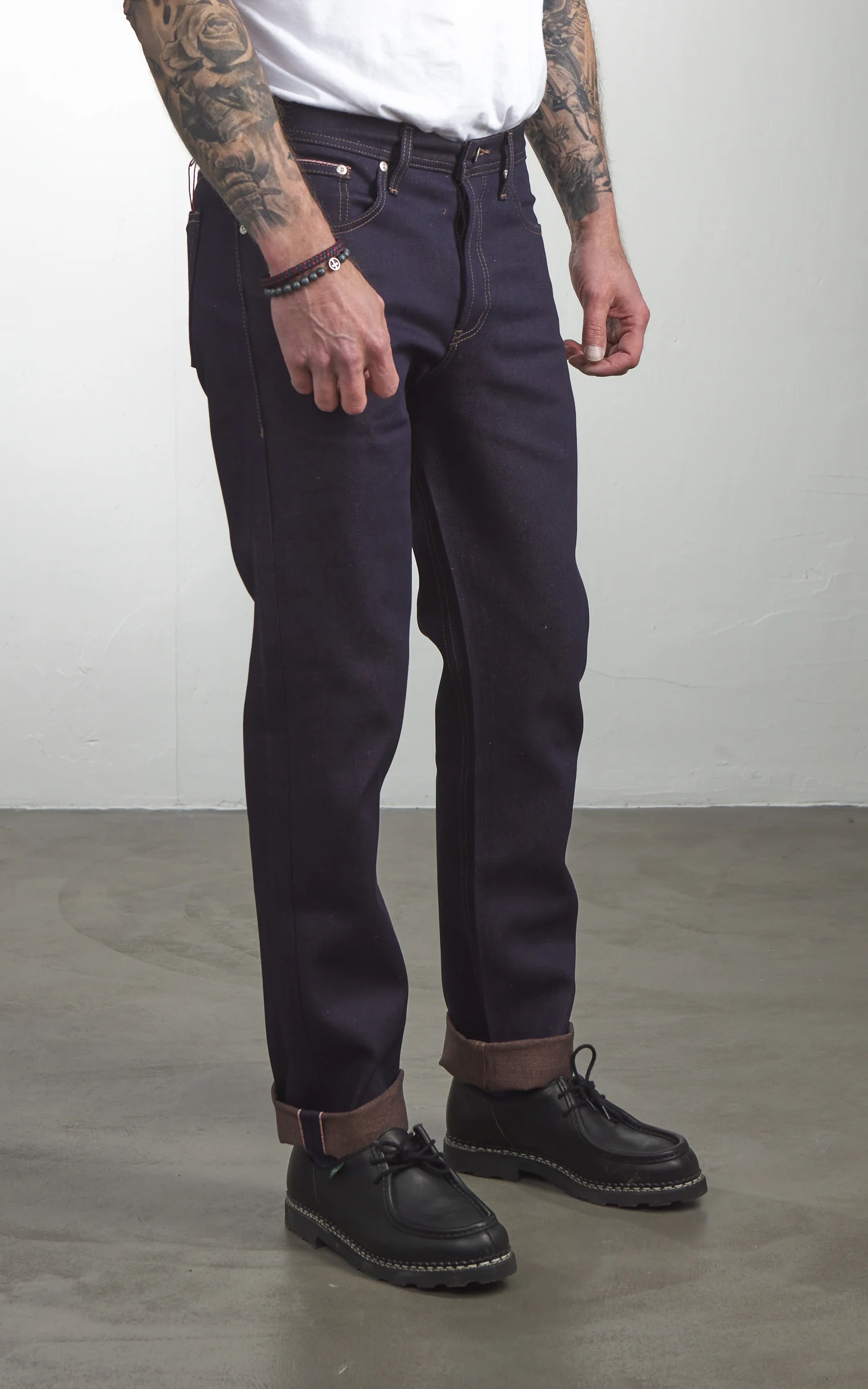 Naked & Famous Denim Weird Guy Chocolate Milk Selvedge Indigo 12.5oz - Image 4