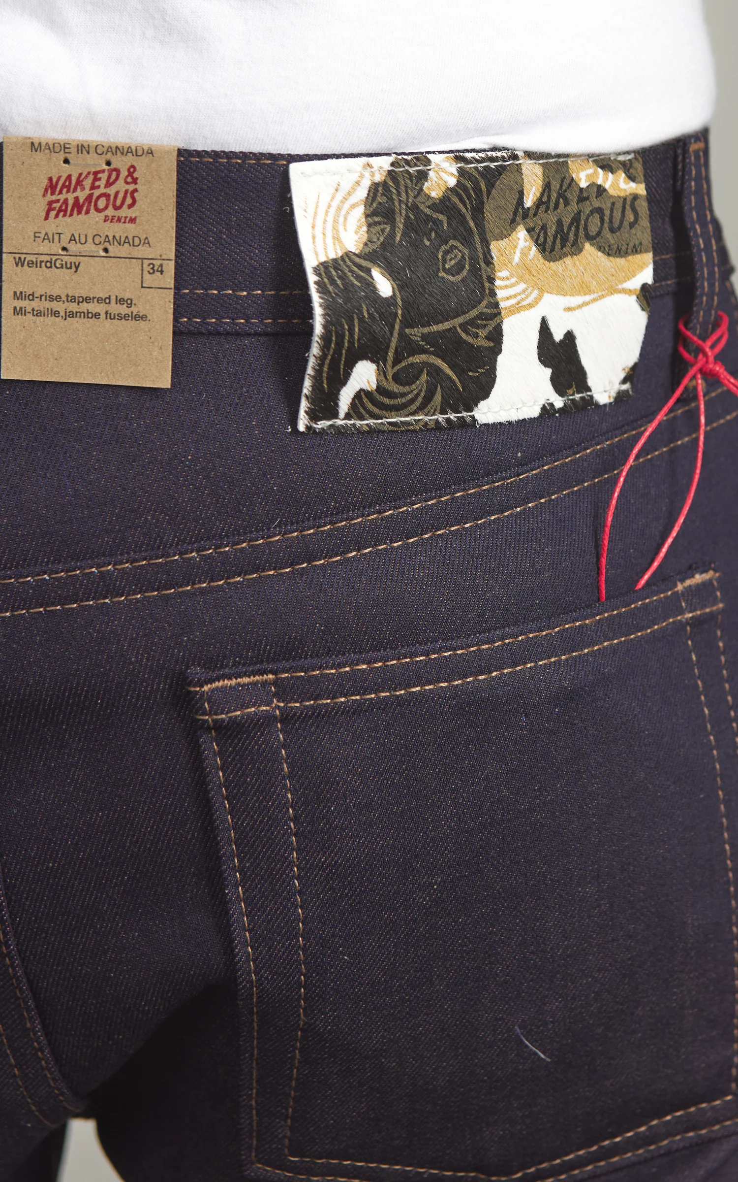 Naked & Famous Denim Weird Guy Chocolate Milk Selvedge Indigo 12.5oz - Image 7