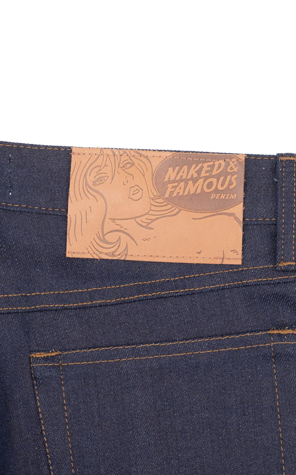 Naked & Famous Denim Weird Guy Coffee Dye Selvedge 12.5oz - Image 10