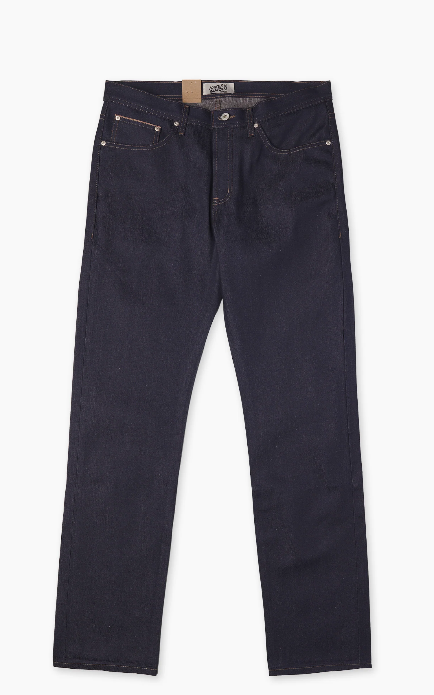 Naked & Famous Denim Weird Guy Coffee Dye Selvedge 12.5oz - Image 6