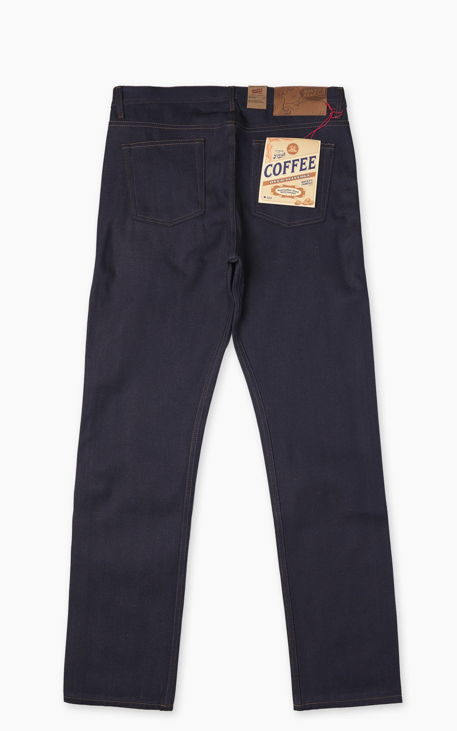 Naked & Famous Denim Weird Guy Coffee Dye Selvedge 12.5oz - Image 7