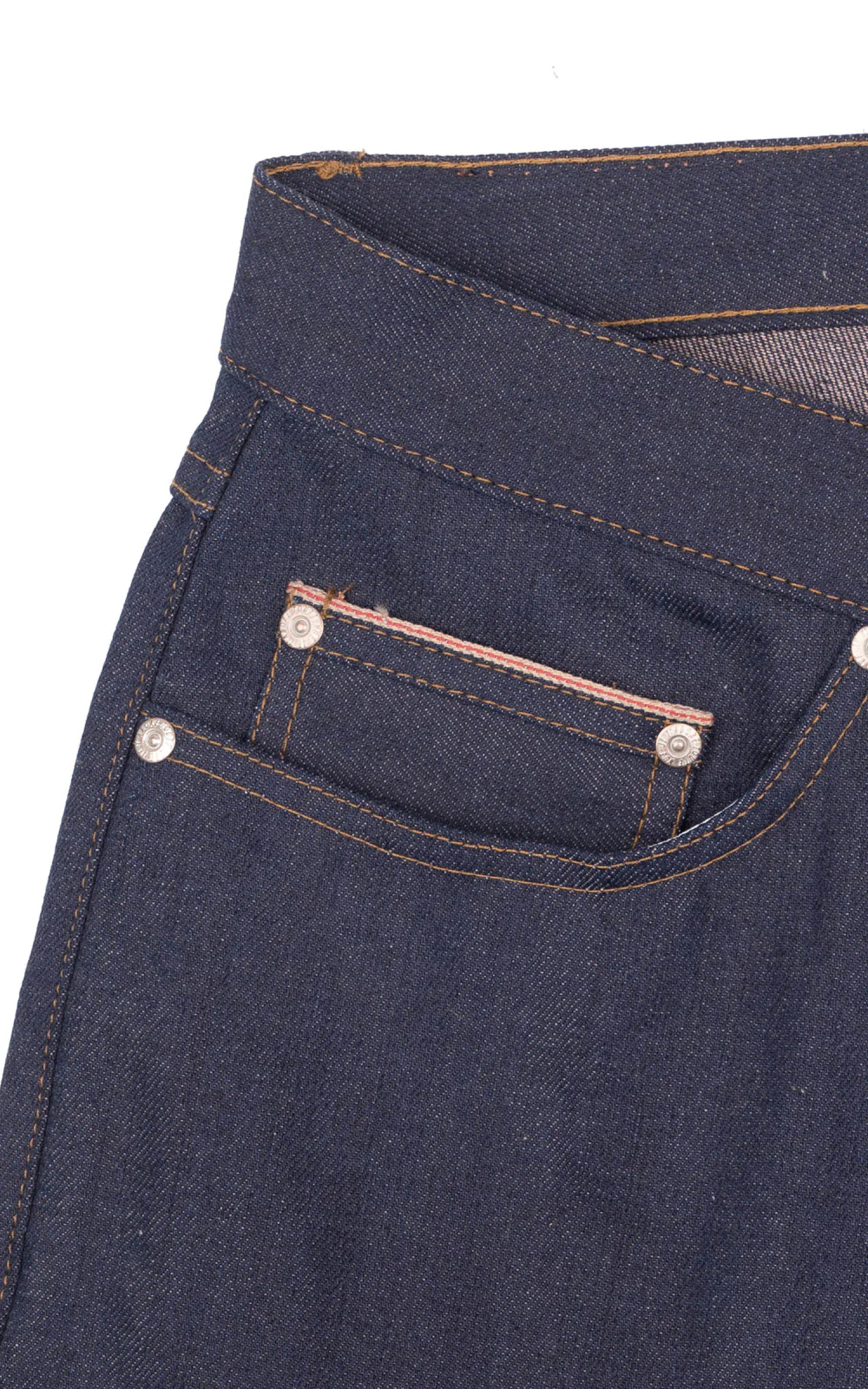 Naked & Famous Denim Weird Guy Coffee Dye Selvedge 12.5oz - Image 9